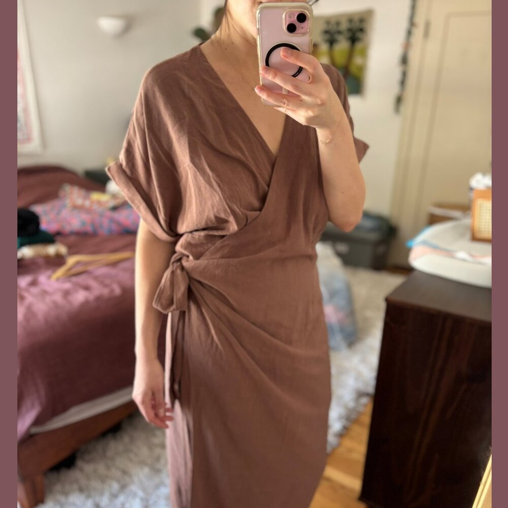 Bae the Label Wrap Around You Maxi Dress (S)